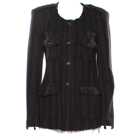 Isabel Marant Jackets & Blazers - Isabel Marant Etoile Wool Jacket Blazer Suit Top Distressed Frayed Hem Large